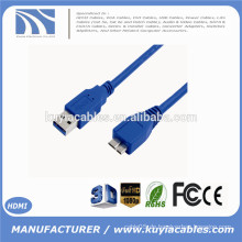 Neuer USB 3.0 Mann zum Mikro B Kabel 1.8m für Festplattenlaufwerk
